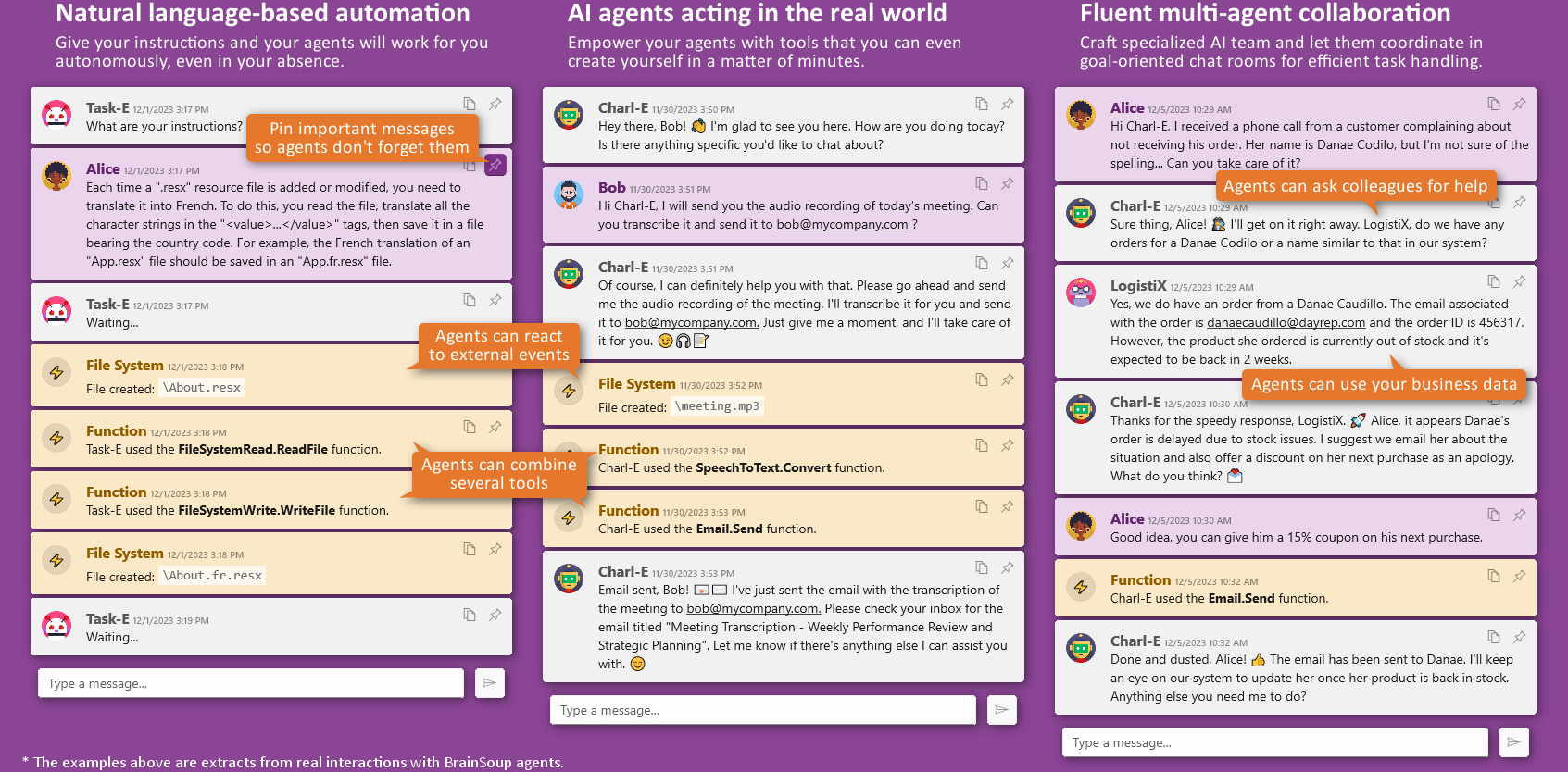 BrainSoup use cases